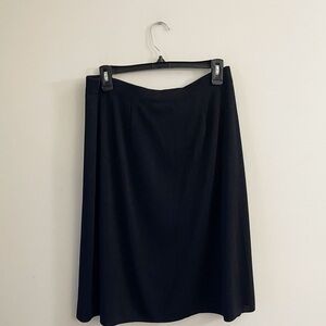 Vintage Misook Black Women's Skirt A Line Chic Minimalist Holiday Office